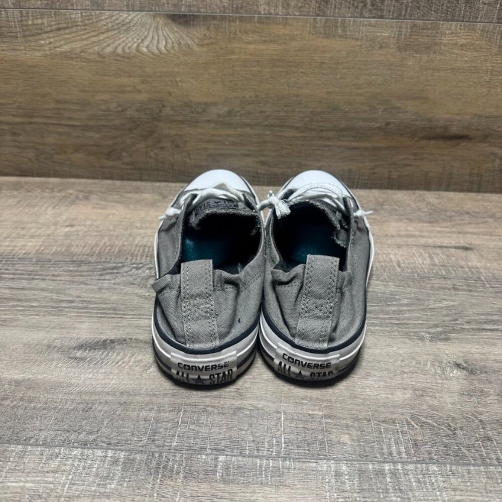 Converse Shoreline Gray Canvas Slip On Sneaker Women's Size 8 - Picture 3 of 7